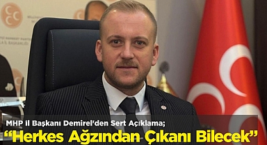 MHP İl Başkanı Demirel'den Sert Açıklama