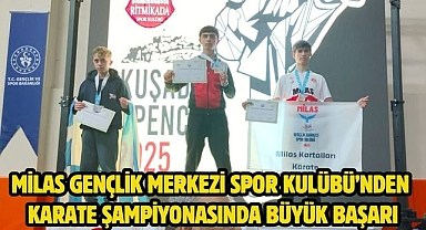 Milas Gençlik Merkezi Spor Kulübü’nden Karate Şampiyonasında Büyük Başarı