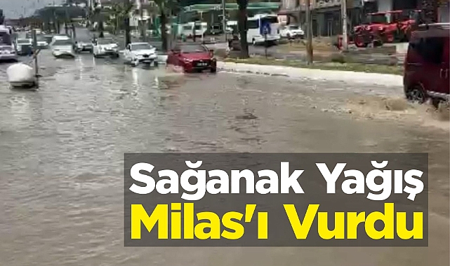 Sağanak Yağış Milas'ı Vurdu