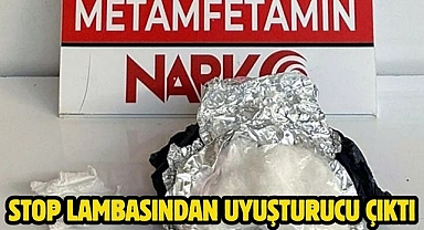 Stop lambasından uyuşturucu çıktı