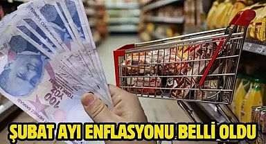 Şubat ayı enflasyonu belli oldu