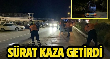 Sürat Kaza Getirdi
