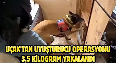 Uçak’tan uyuşturucu operasyonu 3,5 kilogram yakalandı