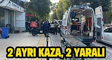 2 Ayrı Kaza, 2 Yaralı