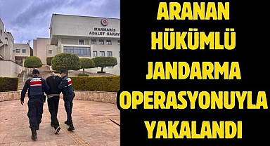 Aranan Hükümlü Jandarma Operasyonuyla Yakalandı
