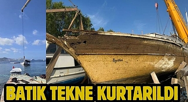 Batık Tekne Kurtarıldı 