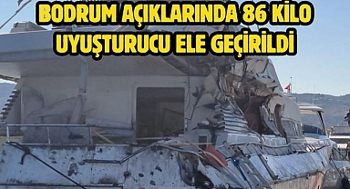 Bodrum Açıklarında 86 Kilo Uyuşturucu Ele Geçirildi