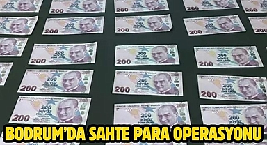 Bodrum’da sahte para operasyonu