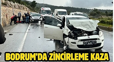 Bodrum’da Zincirleme Kaza