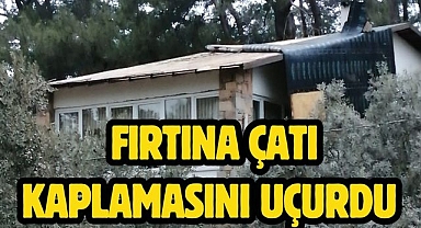 Fırtına Çatı Kaplamasını Uçurdu 