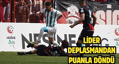 Lider Deplasmandan Puanla Döndü