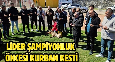 Lider Şampiyonluk Öncesi Kurban Kesti