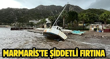 Marmaris’te Şiddetli Fırtına 