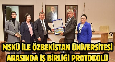 MSKÜ ile Özbekistan Üniversitesi Arasında İş Birliği Protokolü