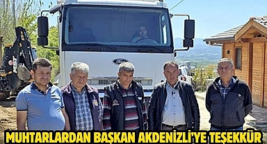 Muhtarlardan Başkan Akdenizli’ye Teşekkür