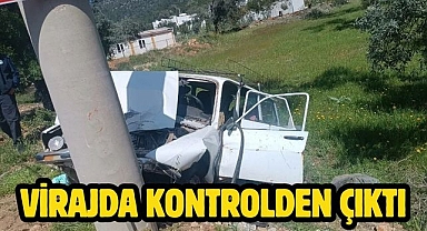 Virajda Kontrolden Çıktı