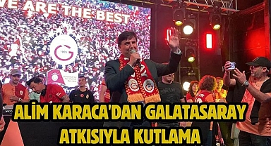 Alim Karaca'dan Galatasaray atkısıyla kutlama