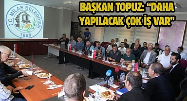 Başkan Topuz: “Daha yapılacak çok iş var”