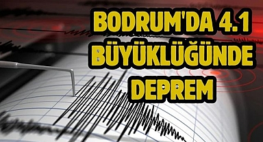 Bodrum'da 4.1 büyüklüğünde deprem 
