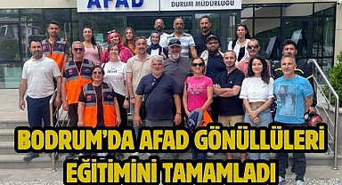 Bodrum’da AFAD gönüllüleri eğitimini tamamladı