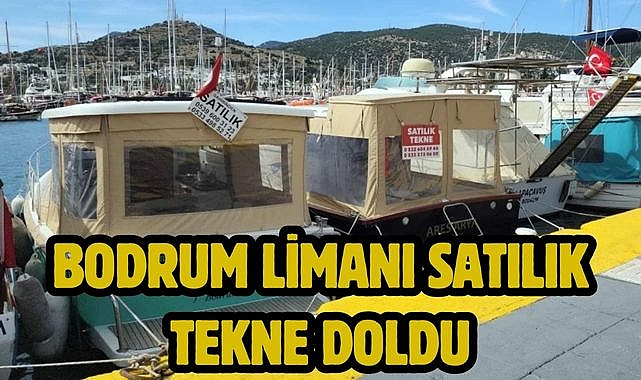 Bodrum limanı satılık tekne doldu
