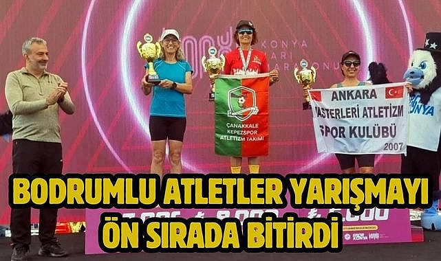 Bodrumlu atletler yarışmayı ön sırada bitirdi