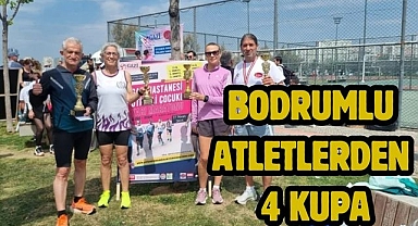 Bodrumlu atletlerden 4 kupa 