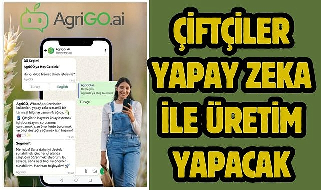 Çiftçiler yapay zeka ile üretim yapacak