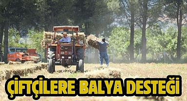 Çiftçilere Balya Desteği