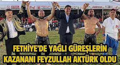 Fethiye’de Yağlı Güreşlerin Kazananı Feyzullah Aktürk Oldu