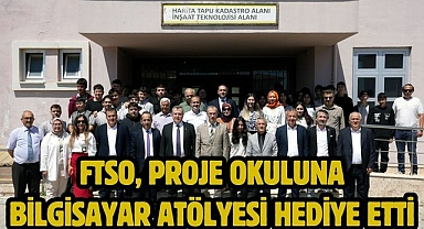 FTSO, Proje Okuluna Bilgisayar Atölyesi Hediye Etti