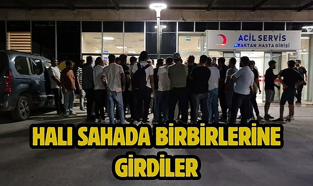 Halı Sahada Birbirlerine Girdiler
