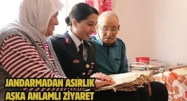 Jandarmadan Asırlık Aşka Anlamlı Ziyaret