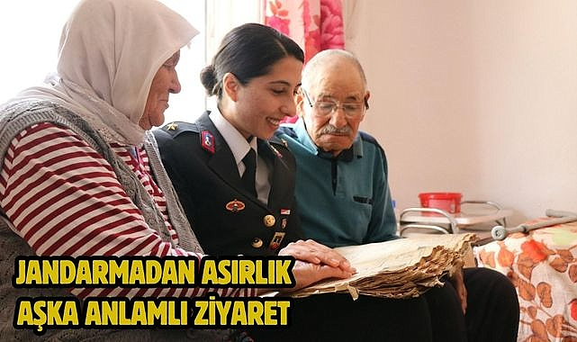 Jandarmadan Asırlık Aşka Anlamlı Ziyaret