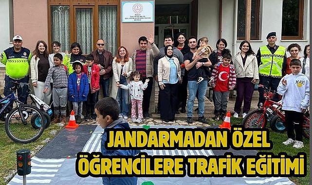 JANDARMADAN ÖZEL ÖĞRENCİLERE TRAFİK EĞİTİMİ