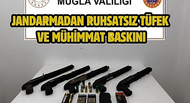 Jandarmadan Ruhsatsız Tüfek ve Mühimmat Baskını