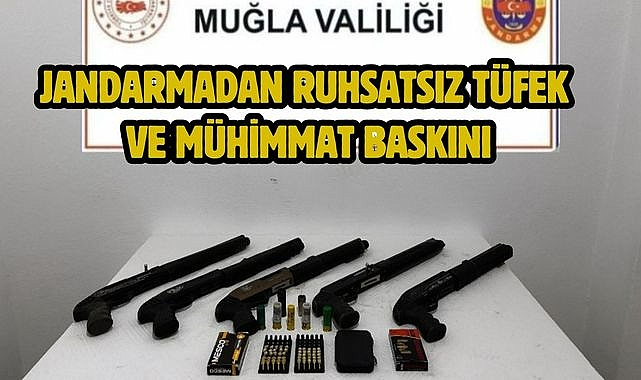 Jandarmadan Ruhsatsız Tüfek ve Mühimmat Baskını