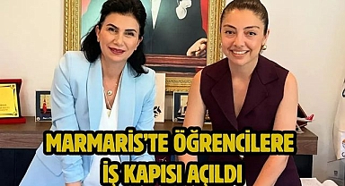 Marmaris’te öğrencilere iş kapısı açıldı