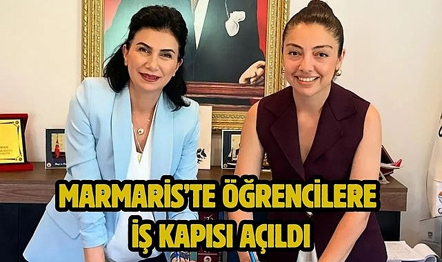 Marmaris'te öğrencilere iş kapısı açıldı