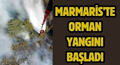 Marmaris’te orman yangını başladı