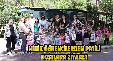 MİNİK ÖĞRENCİLERDEN PATİLİ DOSTLARA ZİYARET