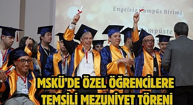 MSKÜ’de Özel Öğrencilere Temsili Mezuniyet Töreni