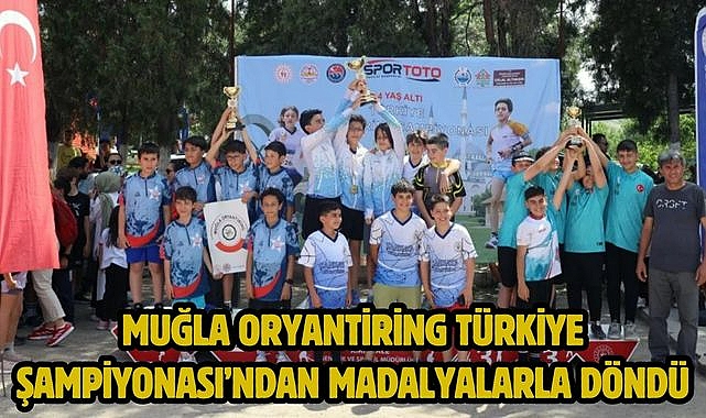 Muğla Oryantiring Türkiye Şampiyonası'ndan Madalyalarla Döndü