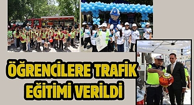 Öğrencilere Trafik Eğitimi Verildi