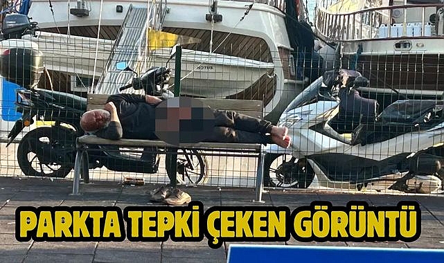 Parkta Tepki Çeken Görüntü 