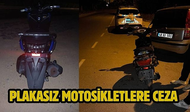 Plakasız Motosikletlere Ceza 