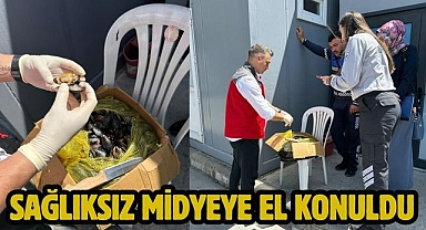 Sağlıksız Midyeye El Konuldu