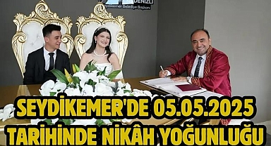 Seydikemer'de 05.05.2025 Tarihinde Nikâh Yoğunluğu