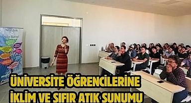 Üniversite Öğrencilerine İklim ve Sıfır Atık Sunumu