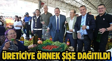 Üreticiye örnek şişe dağıtıldı